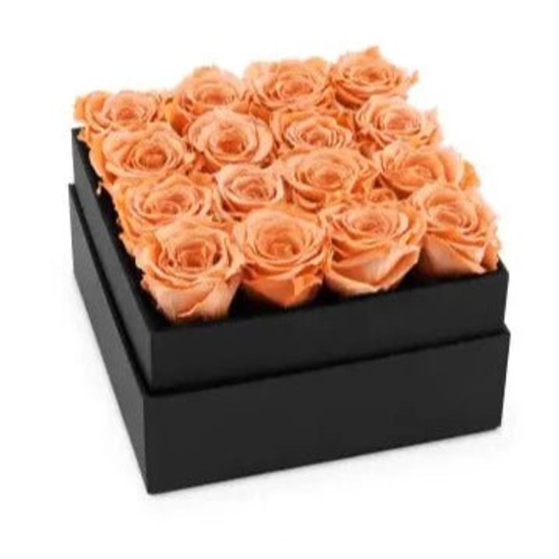 Infinity Luxury Roses Square Box – Rose Head  3,5 cm
