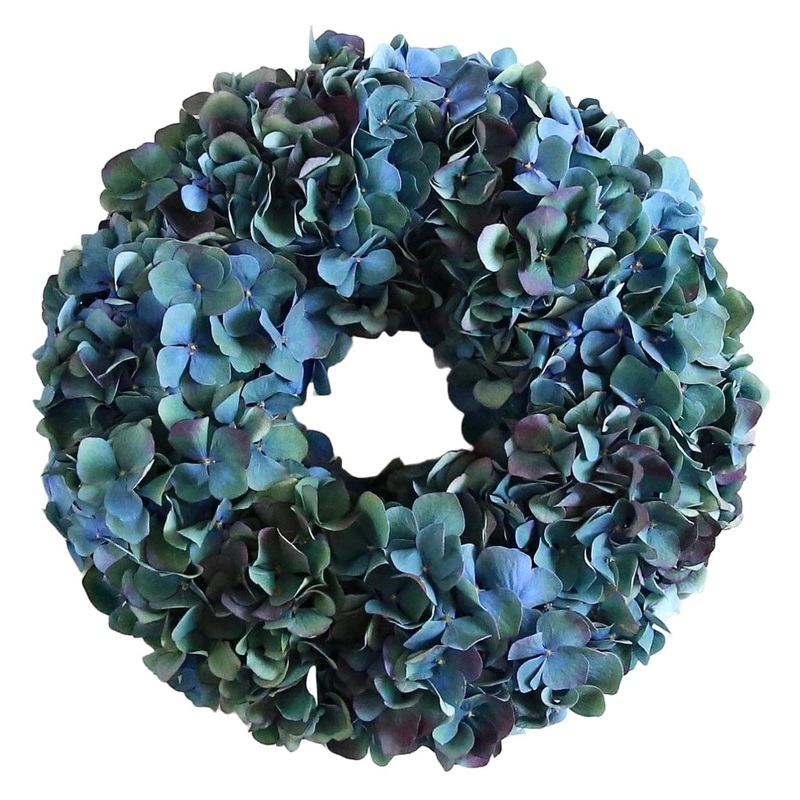 Vintage Blue Hydrangea Wreath-36cm  (14 inch) & 42cm (16 inch) & 54cm (22 inch) & 60cm (24 inch)