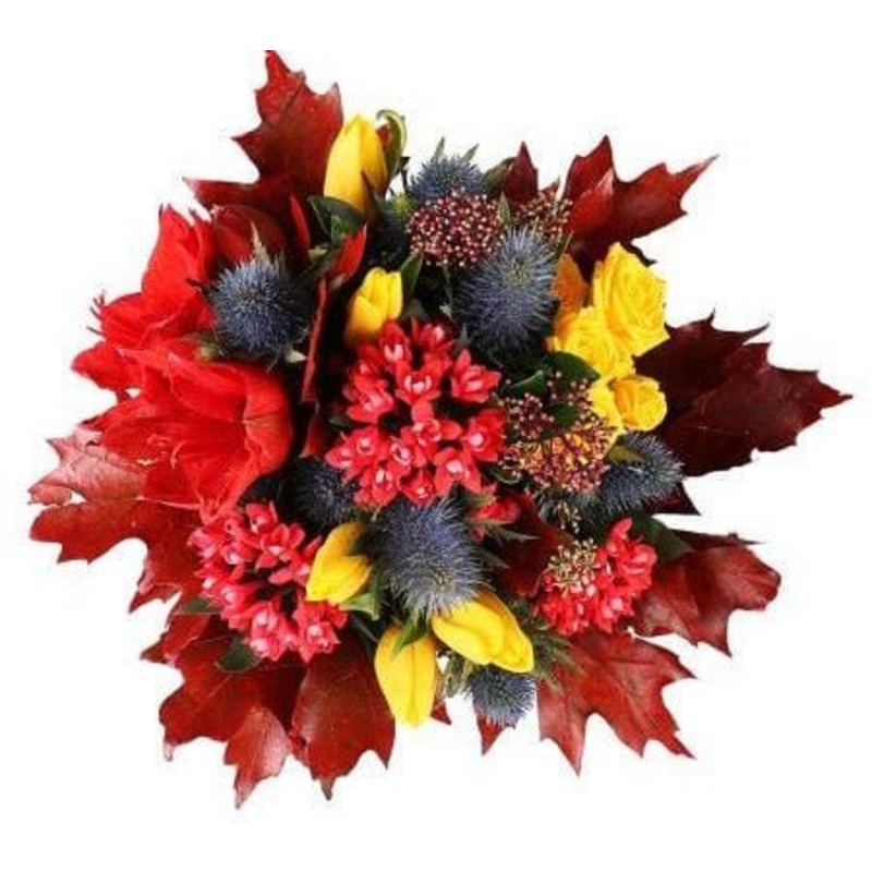 Autumn’s Fire Bouquet-Regular (20 stems) & Large (30 stems) & Extra Large (40 stems) & Luxury (55 stems) & Glamour (65 stems) & Exclusive Glamour  (75 stems) & Premium (95 stems)