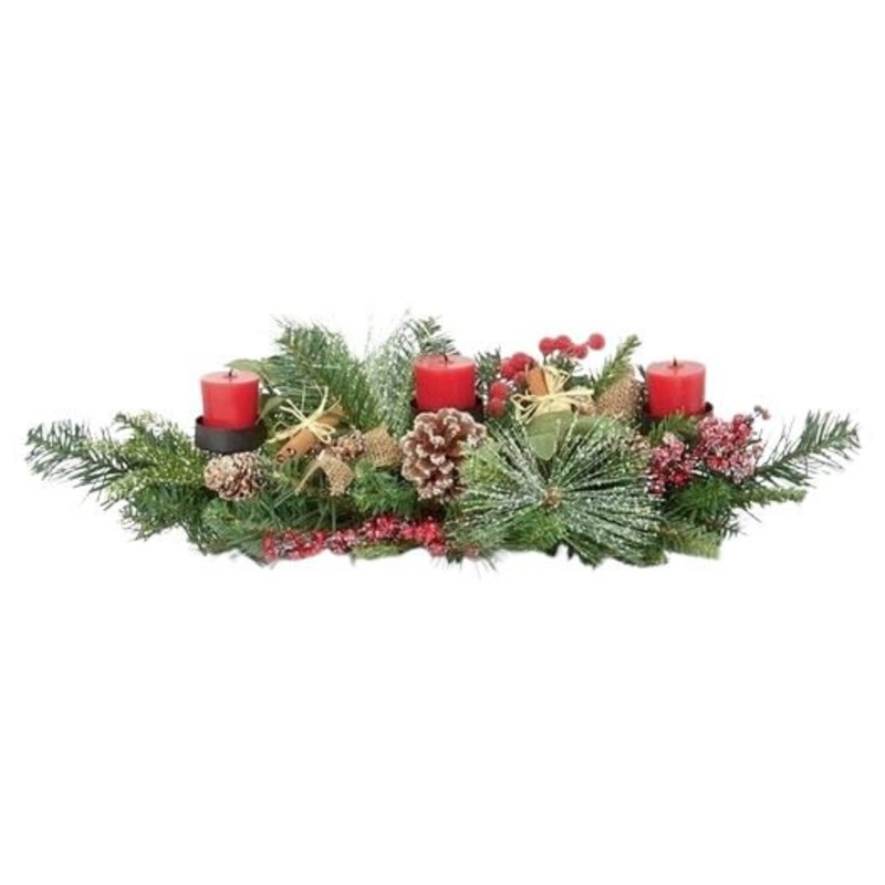 Delightful Snowing Holiday Centerpieces