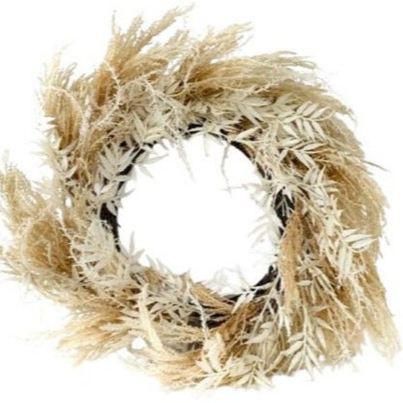 Natural Dried Cream Wreath