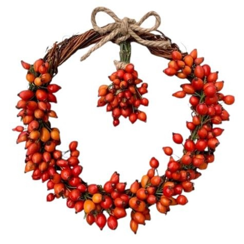 Rose Hips Berries Door Wreath-36cm  (14 inch) & 42cm (16 inch) & 54cm ( 22 inch)