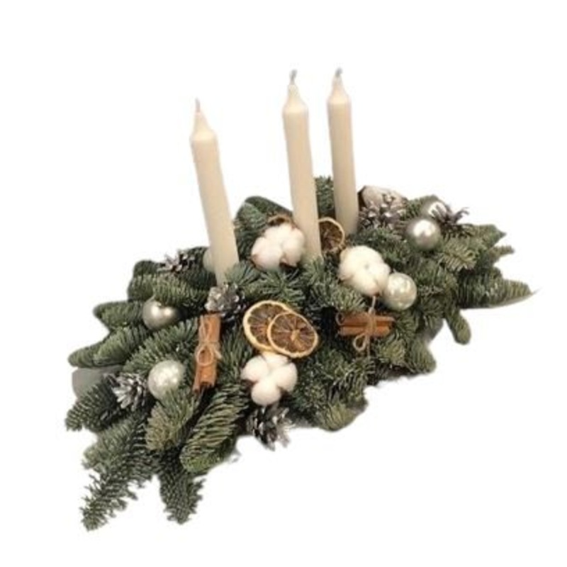 Rustic Winter Warmth Centerpiece