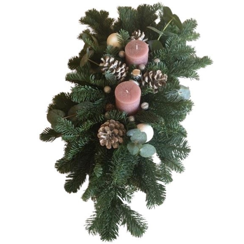 Touch of Pink Festive Centerpice