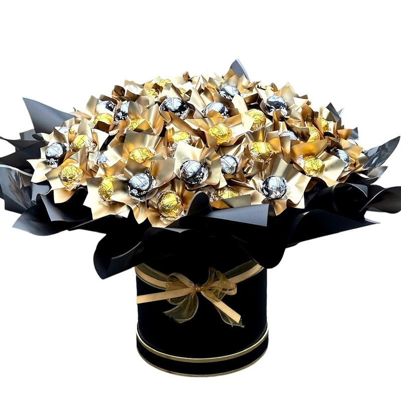 Gold and Black Wraped Luxury Chocolates in a Box