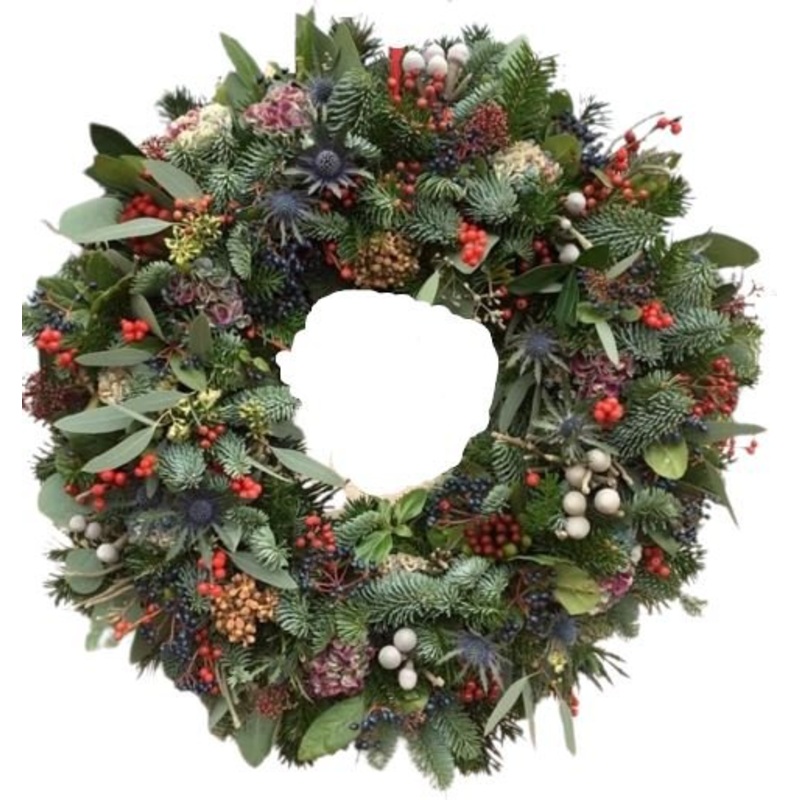 Winterberry & Blossom Festive Wreath