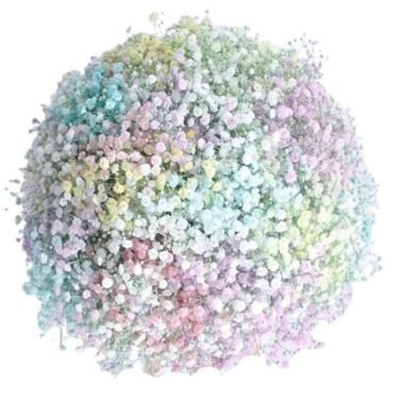 Beautiful Pastel Rainbow Gypsophila Bouquet