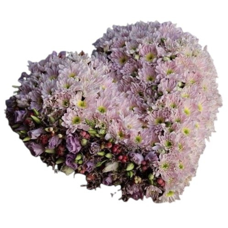 Romantic Pastel Pink Heart-Small (25cm / 9″) & Regular (30cm / 12″) & Large (43cm / 17″) & Extra large (54cm / 21″)