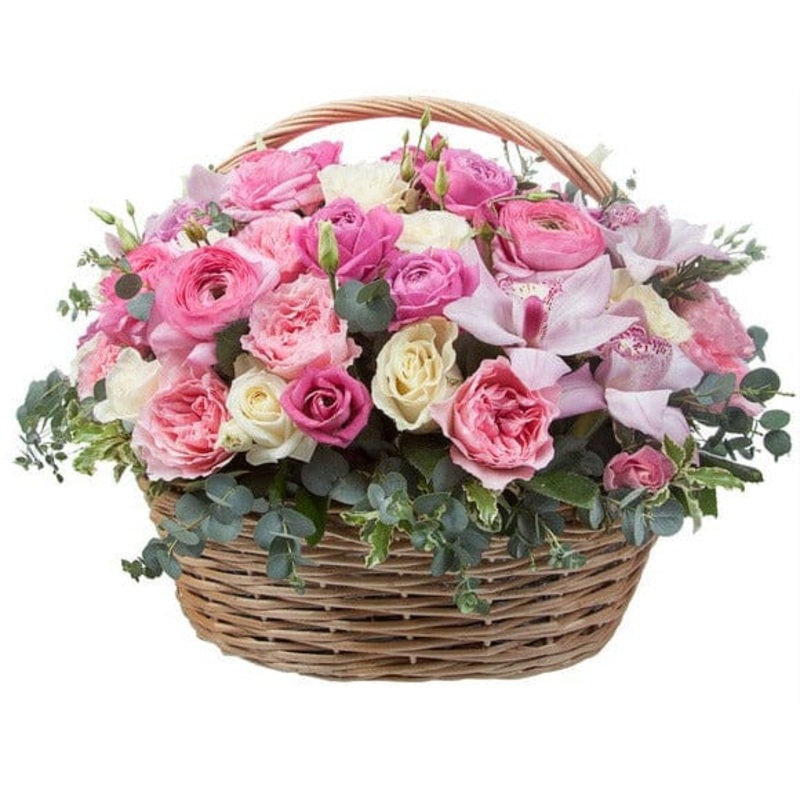 Rosemary Delight Flowers Basket