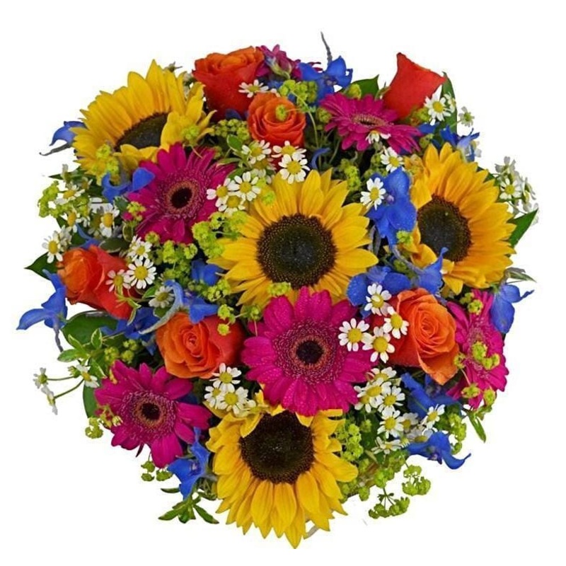 Spectacular Garden Bouquet with Sunflowers