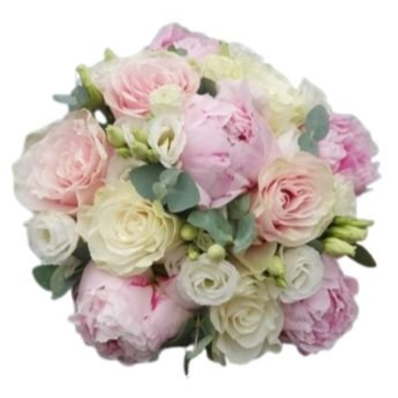 Charming Peonies Bouquet with Roses