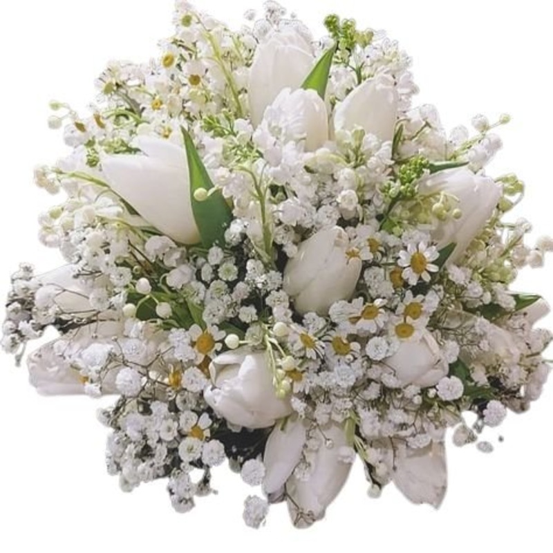 Tulips and Lily of Valley Bouquet