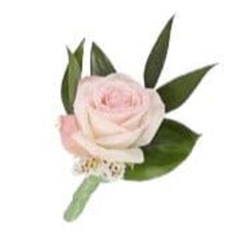 Classic Roses Buttonhole-Light Pink Roses & Pink Roses & White Roses & Red Roses & Lavender Roses & Cerise Roses & Yellow Roses & Orange Roses