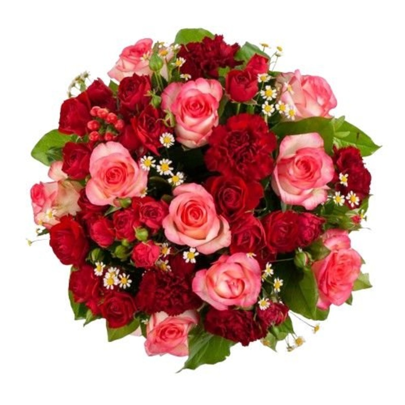 Afflicted with Pink Flower Bouquet