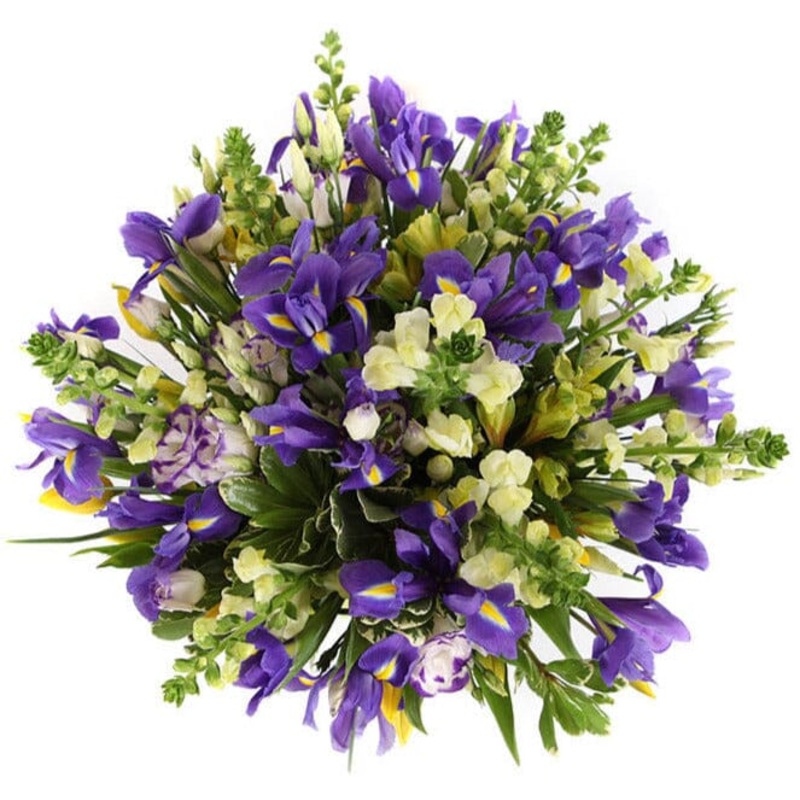 Blue Iris with Snapdragons Bouquet