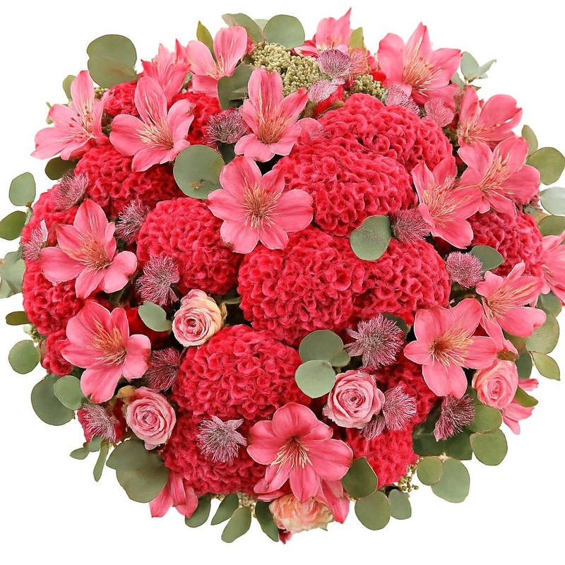 Blushing Ember Bouquet-Extra Small (20 stems) & Small (25 stems) & Regular (30 stems) & Medium (35 stems) & Large (40 stems) & Luxury (50 stems) & Glamour (65 stems) & Exclusive Glamour (80 stems) & Premium (100 stems)