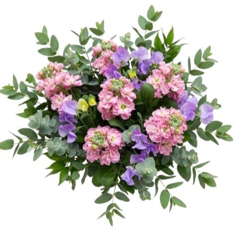 Pretty Sweet Pea and Stocks Bouquet