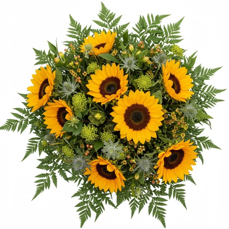 Rustic Glow Sunflowers Bouquet