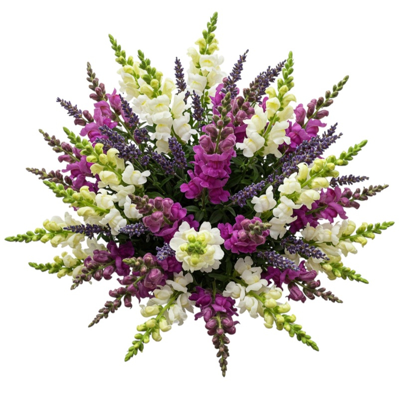 Snapdragon Duo with Lavender Bouquet