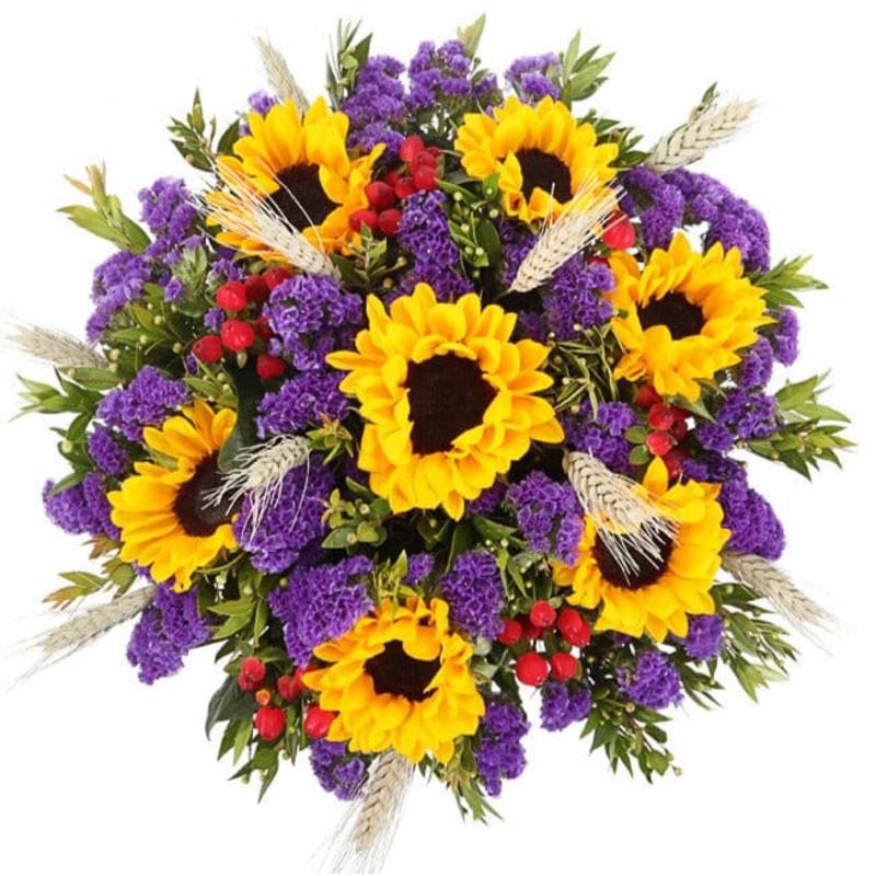 Wildfield Charm Bouquet-Extra Small (10 stems) & Small Regular (15 stems) & Medium (20 stems) & Regular (25 stems) & Large (30 stems) & Extra Large (35 stems) & Luxury (40 stems) & Glamour (50 stems) & Exclusive Glamour  (60 stems) & Premium (70 stems) &