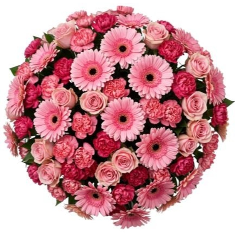 Blossom Embrace Bouquet-Small (15 stems) & Regular (20 stems) & Medium (25 stems) & Large (30 stems) & Extra Large (40 stems) & Luxury (50 stems) & Glamour (60 stems) & Exclusive Glamour (70 stems) & Premium (80 stems) & Premium Extra (90 stems) & Deluxe