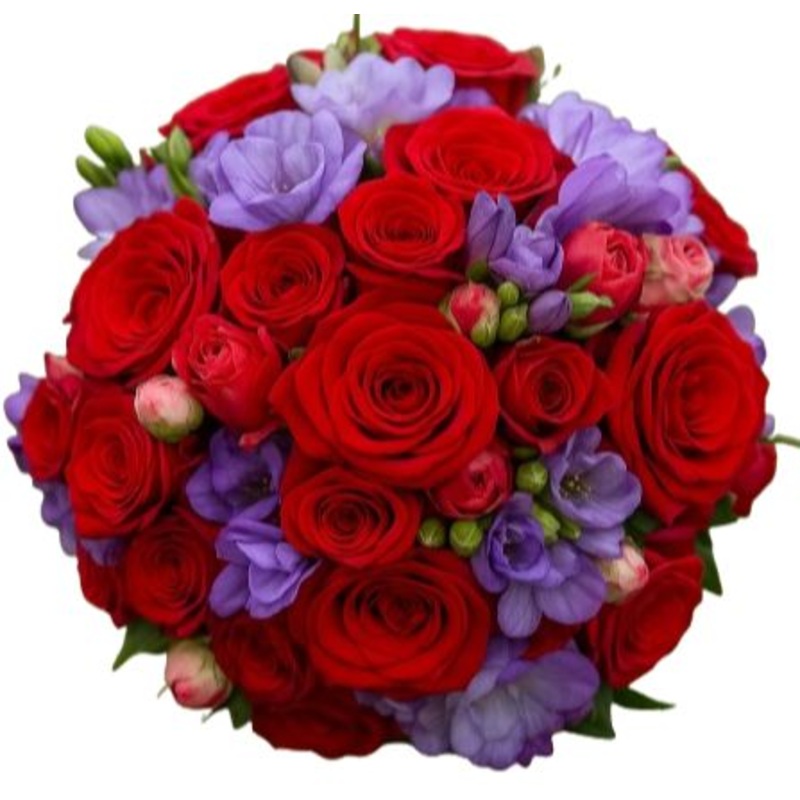 Crimson Amethyst Bouquet-Extra Small (20 stems) & Small (25 stems) & Medium (30 stems) & Regular (40 stems) & Large (50 stems) & Extra Large (60 stems) & Luxury (70 stems) & Glamour (80 stems) & Exclusive Glamour (100 stems) & Premium (120 stems) & Premiu