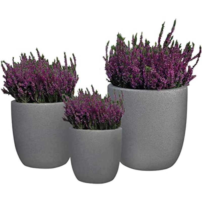 Heather Set Ceramic Pot-Gray Pot & White Pot & Black Pot & Green Pot & Gold Pot & Stone Pot