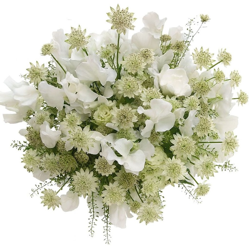 Sweet Pea with Astrantia Bouquet