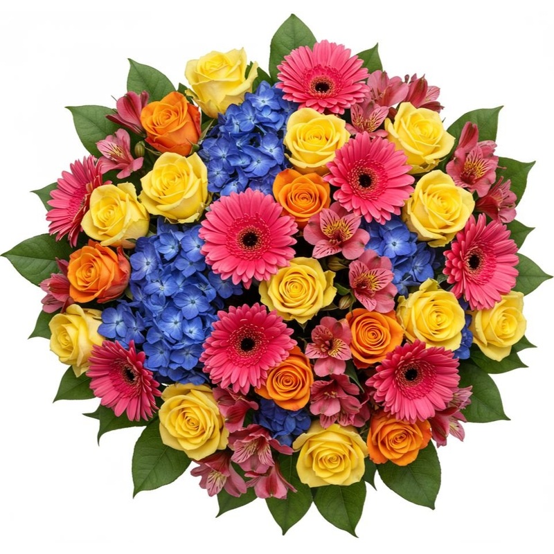 Tropical Radiance Bouquet-Extra Small (20 stems) & Small (25 stems) & Regular (30 stems) & Standard (35 stems) & Medium (40 stems) & Large (50 stems) & Extra Large (65 stems) & Luxury (80 stems) & Glamour (100 stems)