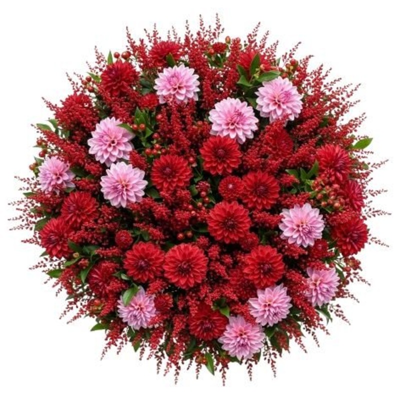 Dahlia and Astilbe Pretty Bouquet