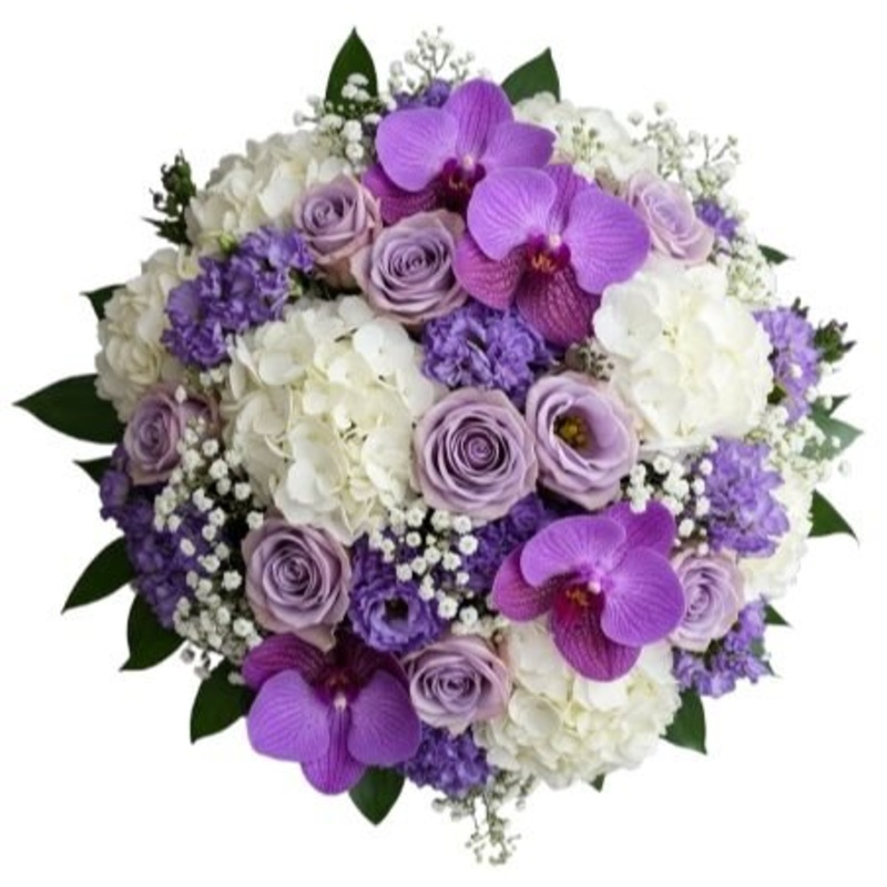 Purple Serenity Bloom Cluster Bouquet