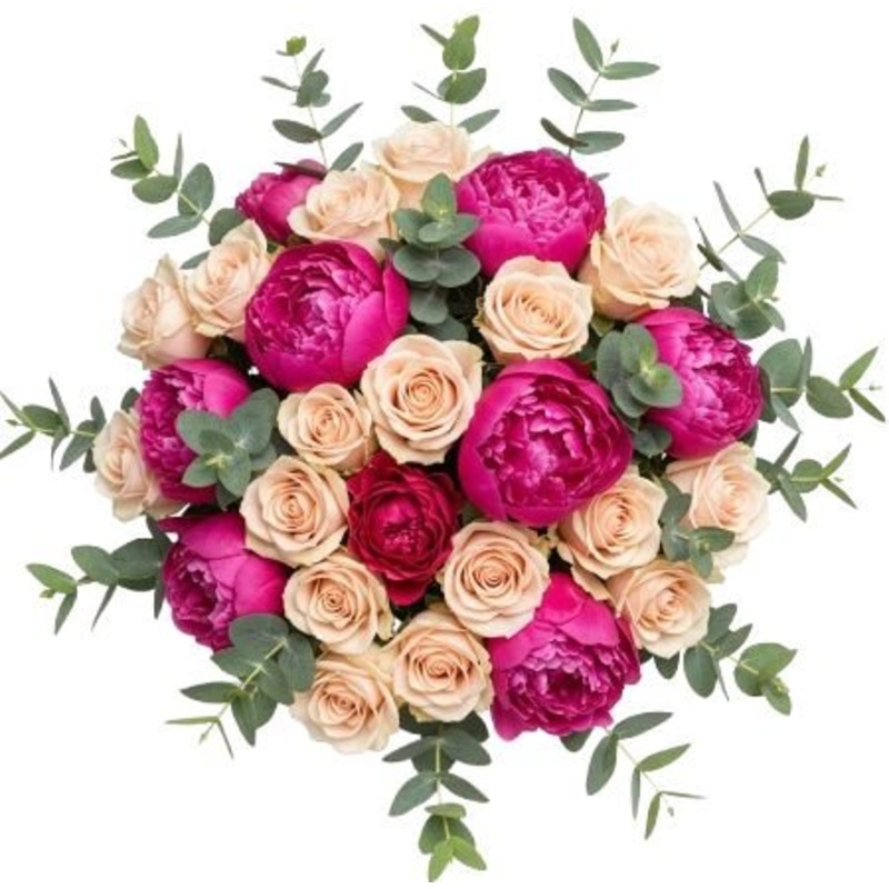 Soft Breeze in Bloom Bouquet-Regular (15 stems) & Medium (20 stems) & Regular (25 stems) & Large (30 stems) & Extra Large (40 stems) & Luxury (45 stems) & Glamour 50 stems) & Exclusive Glamour 60 stems) & Premium (80 stems) & Premium Extra (100 stems) & P