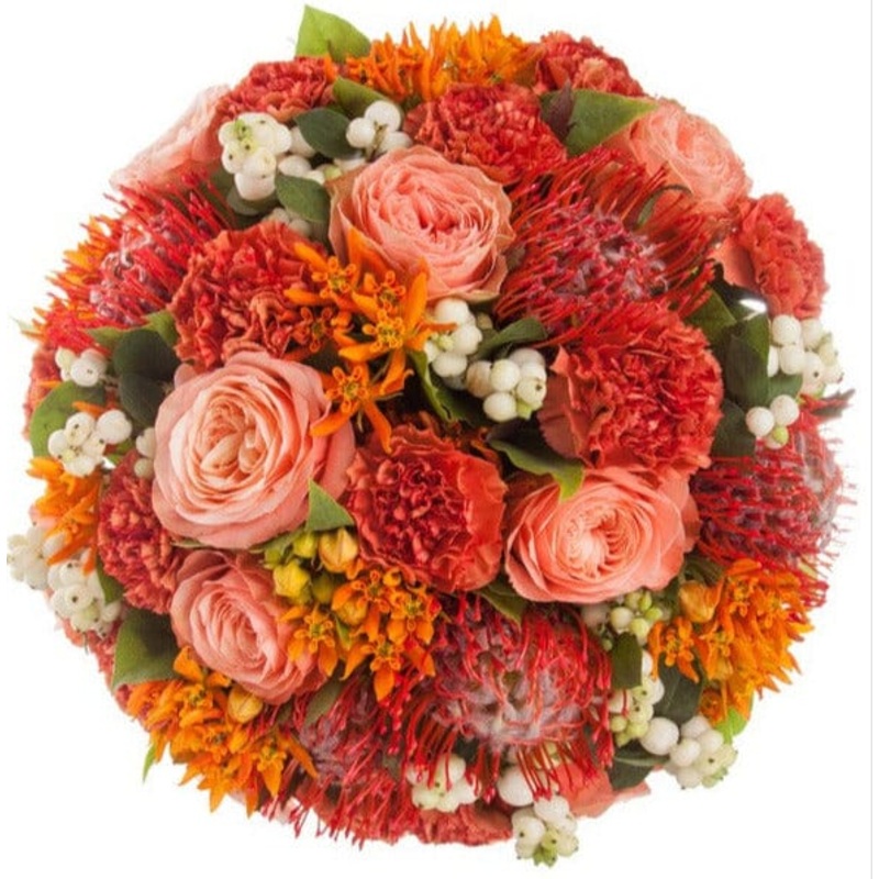 Warm Harmony in Bloom Exotic Bouquet