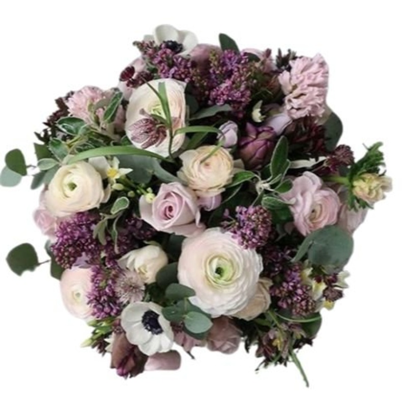 Charming Fragrant Pink and Purple Bouquet