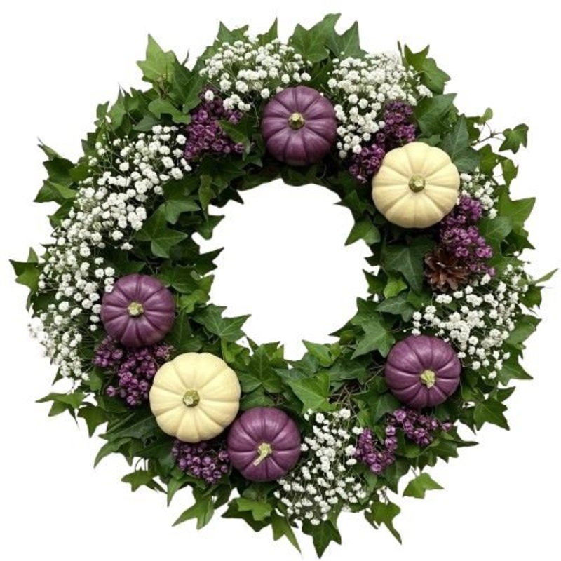 Enchanted Pumpkin Garden Wreath