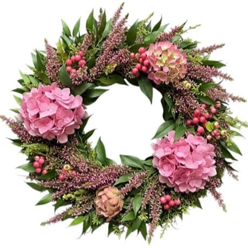 Pink Hydrangea Dreams Meadow Door Ring