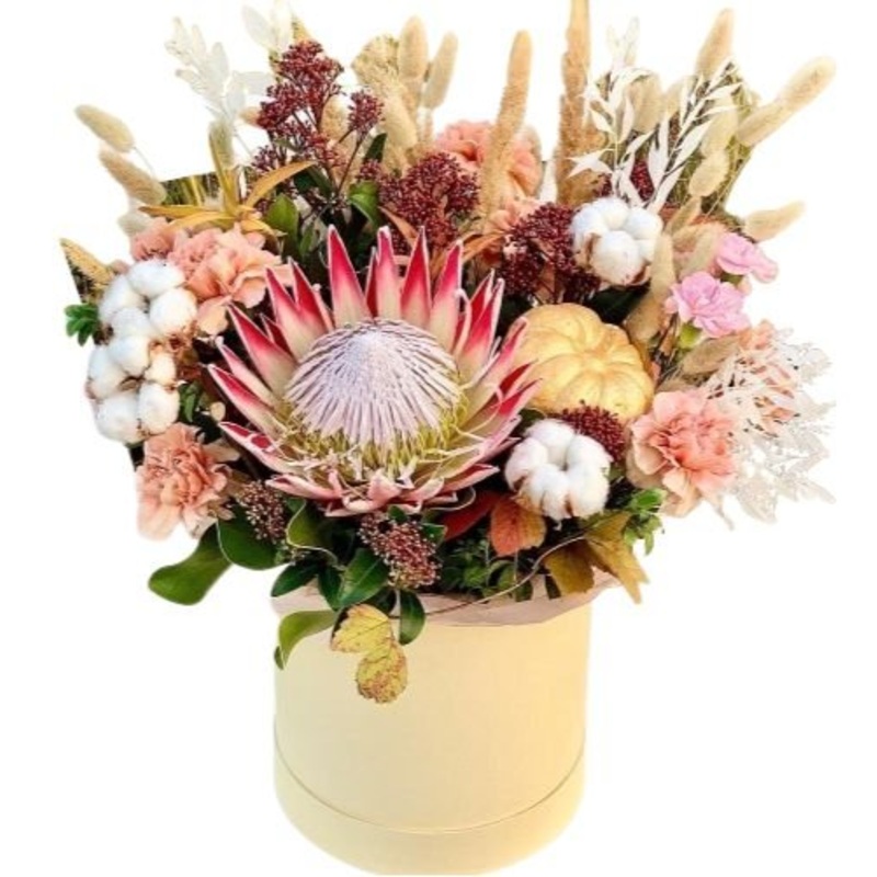 Pretty Exotic Box with Pumpkin