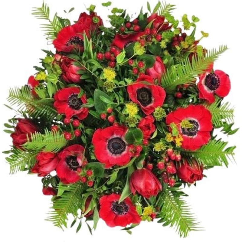 Red Beautiful Bouquet-Small (20 stems) & Regular (25 stems) & Medium (30 stems) & Large (35 stems) & Extra Large (40 stems) & Luxury (50 stems) & Glamour (60 stems) & Exclusive Glamour (80 stems) & Premium (100 stems) & Premium Extra (125 stems) & Posh (1
