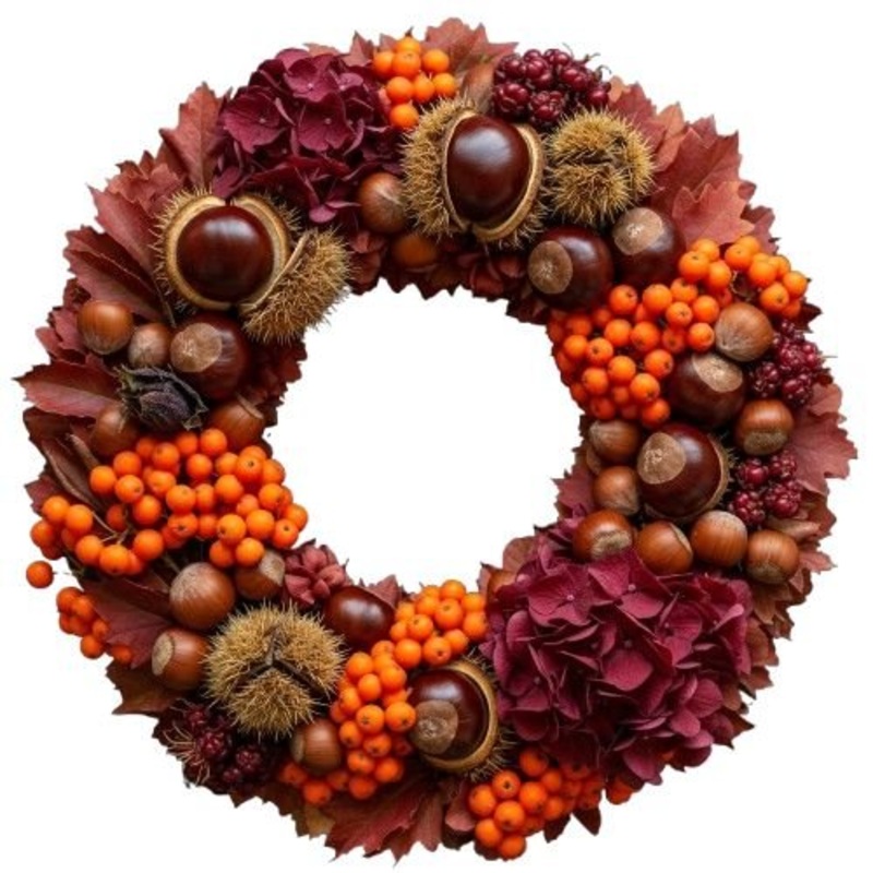 Rustic Autumn Harmony Wreath-36cm  (14 inch) & 42cm (16 inch) & 51cm (20 inch)