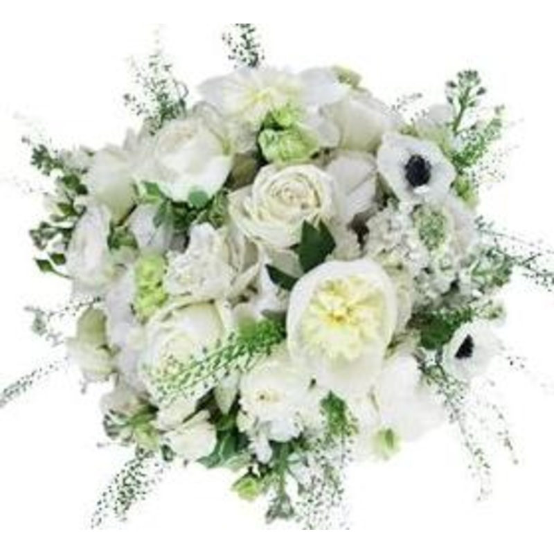 White Alabaster Bouquet-Extra Small (20 stems) & Small (25 stems) & Regular (30 stems) & Medium (35 stems) & Large (45 stems) & Extra Large (55 stems) & Luxury (65 stems) & Glamour (85 stems) & Exclusive Glamour (100 stems)