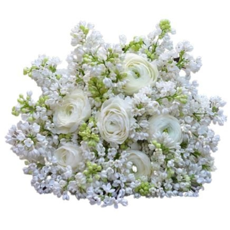 White Lilac & Ranunculus Bouquet
