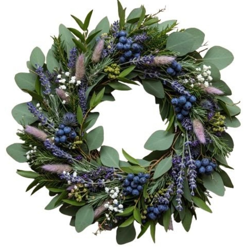 Woodland and Berry Door Ring-30cm (12inch) & 36cm  (14inch) & 42cm (16inch) & 52cm (21inch)