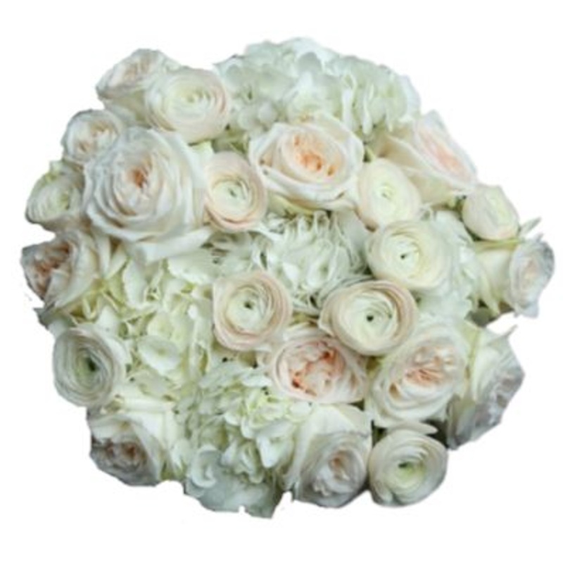 Sensitive White & Light Pink Bouquet
