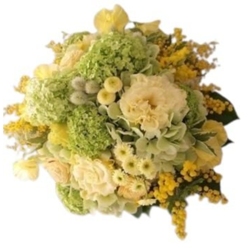 Yellow and Green Bouquet-Extra Small ( 20 stems) & Small (25 stems) & Medium (30 stems) & Regular (35 stems) & Large (40 stems) & Extra Large (50 stems) & Luxury (60 stems) & Glamour (80 stems) & Exclusive Glamour (100 stems)
