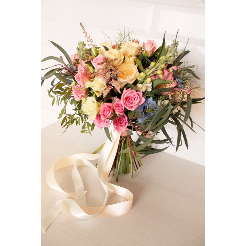 Bright Fountain bridal bouquet