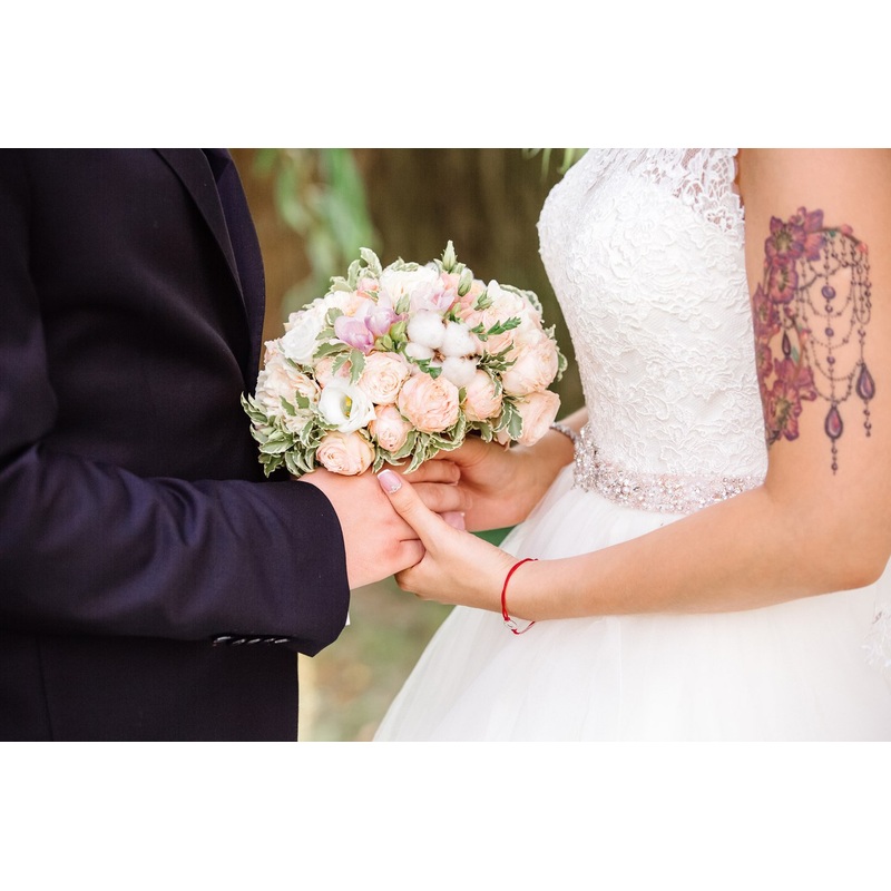 Pink cloud bridal bouquet