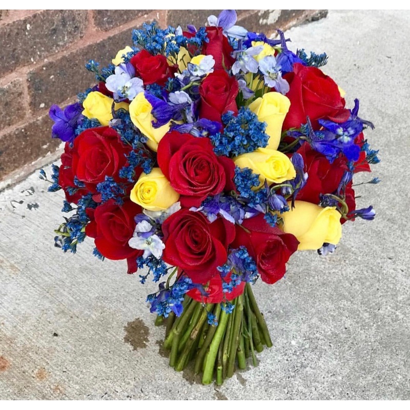 Colorful  bridal bouquet