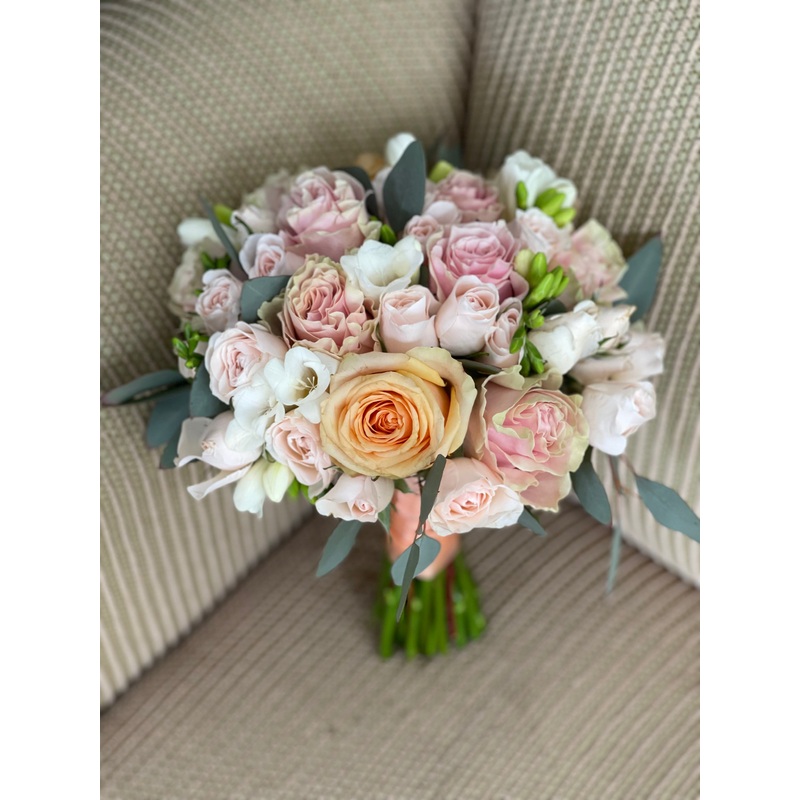 Freesia prom bouquet