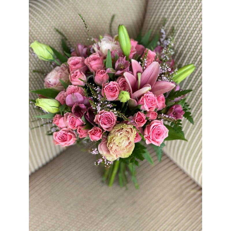 Pink prom bouquet