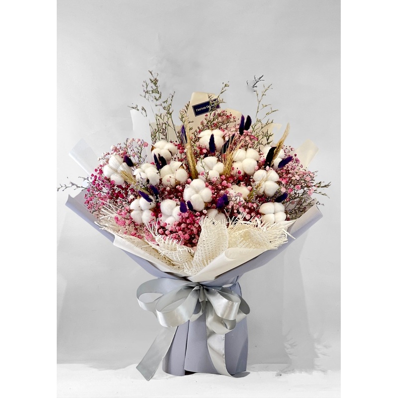 Cherry Snowflakes | Dried Flower Bouquet